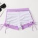 2025 European And American New Style Solid Color Bikini, Sexy Slim Fit, Small Bust Push-up, High Waist, Tummy-covering,_ecoleips.com