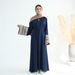 Modest Abaya Dress/Muslim Dress Women Exquisite Embroidered Abaya Dress - Traditional Long Sleeve Maxi Robe With Tribal Embroidery & Pockets_ecoleips.com