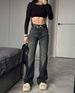 Women's Clothing Spring And Summer New Leopard Print High Waist Jeans Women's Long Casual Flared Trousers Women's Clothing_ecoleips.com