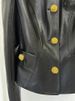 K New Fashion Style Metal Button Slim Fit Leather Jacket Jacket_ecoleips.com