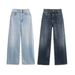 Women's Clothing High-Waisted Wide-Leg Jeans For Women Style Classic Versatile Clothing For Formal & Casual For Women_ecoleips.com