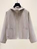 K Women's Casual Loose Solid Color Zipper Windbreaker With Hood; New Versatile Sun-protection Jacket._ecoleips.com