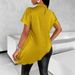 Women's Clothing Satin Shirt Asymmetrical Hem Blouse Spring Summer For Formal & Casual For Women Top Spring Summer_ecoleips.com