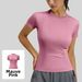 Women's Summer Yoga Top Slimming Running Fitness Sports Short Sleeve Cycling Training Suit_ecoleips.com