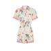 Women's Clothing Temperament Elegant Lace Linen Cardigan Shirt Jumpsuit_ecoleips.com