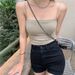 Women's Clothing Solid Color Camisole Vest For Women Outerwear With Chest Pads Integrated Anti Sagging Inner Wear Gathered Tube Top Underwear_ecoleips.com
