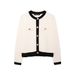 Women's Classic Gold-Button Knit Cardigan - Stylish Polyester Open Front Sweater For Fall & Winter_ecoleips.com