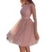 2025 Summer New European And American Women's Fashion Long Sleeve High Waist Cocktail Party Evening Dress_ecoleips.com