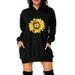 Women’s Christmas Print Hoodie – Long Sleeve, Kangaroo Pocket, Mid-Length, Casual & Festive (Multiple Colors & Sizes S-XXXL)_ecoleips.com