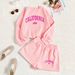 2026 Trendy Brand Y2 New Round-neck Short Sweatshirt + Elastic Waist Shorts Sports Suit Spring Summer, Fashionable For_ecoleips.com