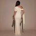 Women's Off-Shoulder Irregular Long Dress American Slim Fit Pleated Summer Dress Best Selling_ecoleips.com