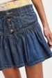 Women's Clothing Spring New High Waist A Line Casual Versatile Retro Denim Pleated Short Skirt_ecoleips.com