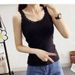 Cross-border Foreign Trade Versatile Lace Ribbed Cotton Women's Short Outerwear Slim-fit Base Shirt Goddess Camisole_ecoleips.com