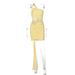 Elegant Fashion One Shoulder Mesh Texture Hip Wrapped Women Dress Elegant Trendy High Quality Mesh Fabric Slim Fit Cocktail Party Dress_ecoleips.com