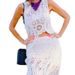 Women's Knitted Short Skirt Asymmetrical Stitch Crochet Summer Fashionable Elegant Casual Knee-Length Regular Size_ecoleips.com