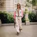 Women's clothing casual fashion all-match linen printed macaron long-sleeved suit_ecoleips.com