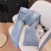 Women’s Clothing Light Blue Hot Diamond Flared Jeans For Women Spring New Elastic Slim All Match Flared Horseshoe Trousers_ecoleips.com