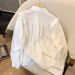 Women's Long Sleeved Beaded Loose Fitting Blouse Stylish Top For Spring And Autumn_ecoleips.com