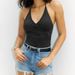 Latte Girl Women's Slimming Halter Neck Tank Top Push Up Sports Solid Color Commuter Fit Summer Top_ecoleips.com