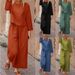 Women's Clothing Autumn And Winter Wide Leg Trousers Suit Solid Color Casual Temperament Two Piece Suit_ecoleips.com