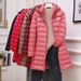 Women's Clothing Down Jacket Lightweight Down Jacket With Detachable Hood, Slim Fit Long Coat For Winter, Warm & Comfortable, Plus Size Available_ecoleips.com
