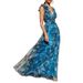 Bohemian Floral Printed Lolita Big Swing Maxi Dress European American Style Holiday Vacation Beach Casual Dress_ecoleips.com