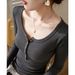 2025 Button Down Bottom Shirt For Women's Autumn/Winter 2025 New Outside To Show Off Thinness, Worn On The Ide Long_ecoleips.com