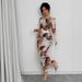 Spring Autumn New Floral Print Fashion Long Dress Women's Sleeveless Dress_ecoleips.com