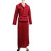 In Stock Cross-Border European And American Foreign Trade Women's Clothing 2024 Autumn New Button Blazer Pleated Skirt_ecoleips.com