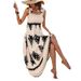 Women's Clothing Printed Wrap Dress Regular Fit For Beach Holiday Spring/Autumn Summer New Ladies Clothing_ecoleips.com