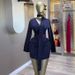 Women's African-Inspired Striped Wrap V-Neck Midi Dress Belted Elegant Shirt Dress for Spring And Summer_ecoleips.com