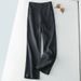 Suitable For All Seasons UK Bargain Cotton Half Elastic Wide Leg For Women High Waist Draped Linen Straight Casual Long Pants_ecoleips.com