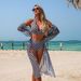 Women's Clothing Multi Color Printed Bikini Swimsuit Sexy Three Piece Women's Clothing Swimwear_ecoleips.com
