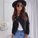 Women's Faux Suede Zip-Up Jacket - Slim Fit Casual Outerwear With Button Accents (S-Xxl, 15 Colors) Premium Handfeel_ecoleips.com