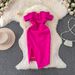 Elegant Strapless Off-Shoulder Dress for Mature Women with Slit Sophisticated Women's Gown_ecoleips.com