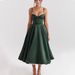 Women's Clothing Spring And Summer High End Satin Tube Top Heavy Waist Suspenders Sexy Hot Girl Mid Length Skirt_ecoleips.com