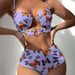 High Waisted Two Piece Swimsuit Style Hard Cup Hollowed Out Bikini_ecoleips.com