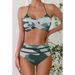 Women's Clothing Plus Size Cross-Bikini High-Waist Two-Piece Swimsuit For Women Triangle Print Summer Beachwear_ecoleips.com