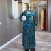 Women's Floral Print Maxi Dress Elegant Long Sleeve Boho Dress for Spring Sizes S XXL_ecoleips.com