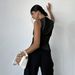Women's Clothing Summer Satin Shirt For Women Sleeveless Faux Silk Top Stylish Design Simple Camisole Tank Top Women's Clothing_ecoleips.com