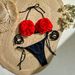 Women's sexy 3D three-dimensional flower split bikini bikini women's swimwear _ecoleips.com