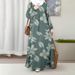 Spring Autumn Floral Print Muslim Dress 2026 AliExpress Amazon Cross Border Trade New Design for Europe And America_ecoleips.com