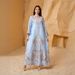 Best Selling Women's Printed Round Neck Beaded Abaya Dress Muslim Fashion Casual Long Gown_ecoleips.com