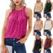 Women's Solid Color Halter Neck Stretchy Sequin Cami Top – Sleeveless Glitter Vest For Party Or Layering 2026_ecoleips.com
