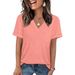 2026 European And American Cross-border Foreign Trade Women's Clothing Spring/summer New Solid Color V-neck_ecoleips.com
