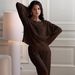 European And American Cross-Border Milk Silk Sleeve Long Pants Loose Wearable Comfortable Pajama Set Autumn_ecoleips.com