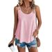 Women's Clothing Knitted Vest Summer Round Neck Solid Color Ladies New Camisole Vest_ecoleips.com