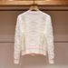 Spring 2027 Fashion Elegant Knitwear Cardigan Women O-Neck Letter Jacquard Single-Breasted Long Sleeve Sweater_ecoleips.com
