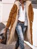 girl Cross-Border Independent Station Women's Thickened Jacket One-Piece Hooded Furry Long Cotton Coat For Women_ecoleips.com