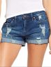 Women's Clothing Elastic Ripped Denim Shorts For Women_ecoleips.com